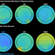 EEG data showing strength of alpha waves, as influenced by magnetic fields.